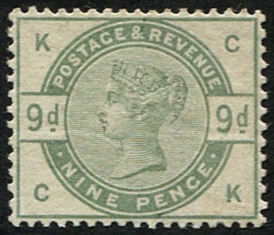 #332 GB 1883 9d sg195wi wmk sideways inverted, well centred, f mint, good colour  (c£2,000)