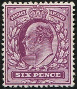 #388 GB 1911 6d sg296 bright MAGENTA (C) vf mint, L/M (looks um!) stunning colour of this rare shade (Spec M35), RPS Cert