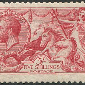 #435 GB 1913 5s sg401 ‘PALE ROSE-CARMINE’ vf mint (Spec N66/2) (c£750)