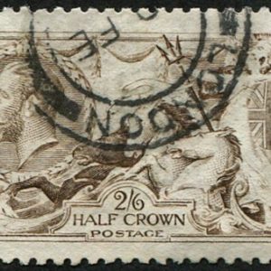 #440 GB 1915 2/6d sg407 GREY-BROWN (WORN PLATE) FU, part London cds, good colour & sound. (Spec N64/3) (c£300)