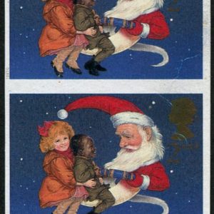 #544 GB 1997 Christmas 2nd sg2006a IMPERF PAIR um (top stamp very light creasing lower right), (c£1,400)