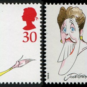 #545 GB 1998 Comedians 37p sg2043 VARIETY, ERROR OF VALUE, 30p INSTEAD OF 37p um (c£1,800)