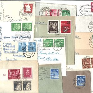 #780 Germany 1924-57 range of 15x commercial covers incl Allied Occ, DDR etc