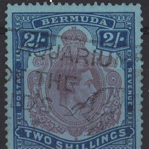 #062 Bermuda 1938 2s reddish-purple & blue/pale blue perf 13 sg116f fu Aquarium cd