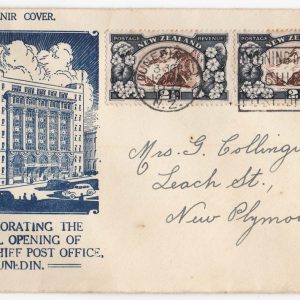 #920 New Zealand 1937 Official Opening of the new Dunedin Post Office cover