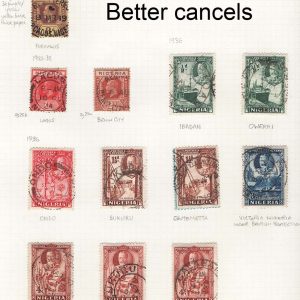 #925 Nigeria For the specialist: - page of small town/village cancels