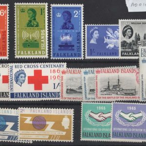 #141 Falklands 1962-1965 the 7 Commem sets complete vf mint sg208-226 c£37