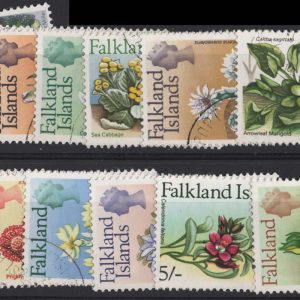 #139 Falklands 1968 Flowers ½d - £1 set of 14 vfu sg232-245