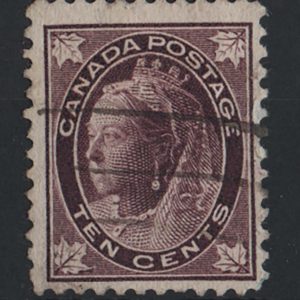 #086 Canada 1897 10c Maple leaved fu sg149 c£90