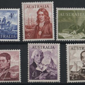 #022 Australia 1963 Navigators set of 6 um 4s - £2 sg355-360