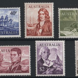 #023 Australia 1966 Decimal Navigators set of 6 um 40c - $4 sg398-403