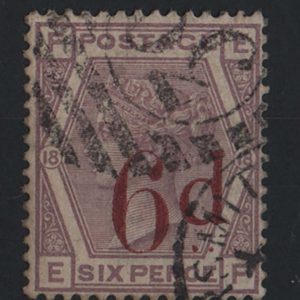 #384 GB 1880 6d on 6d fu sg162, good colour