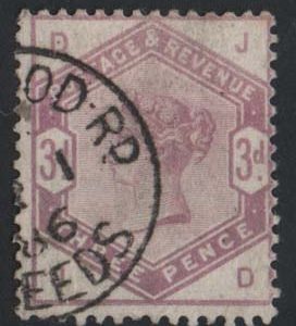 #414 GB 1883 3d lilac fu cds sg191