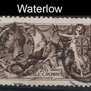#554 GB 1913 Waterlow 2/6d deep sepia-brown seahorse, odd nibbled perf otherwise