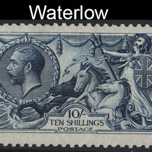 #556 GB 1913 Waterlow 10s indigo-blue seahorse m/mint sg402 c£850