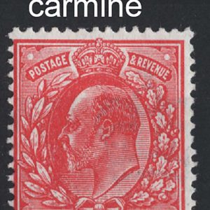 #490 GB 1911 1d pale rose-carmine um, sg274var Spec M6(4) c£75