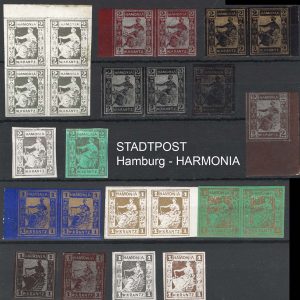 #782 Germany Range of 20 locals: STADTPOST, Hamburg - HARMONIA W. KRANTZ