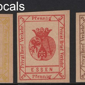 #773 Germany 1888 Locals: group of 5 Essen Private Transport stamps