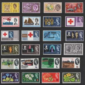 #633 GB 1962 NPY - 1964 Forth Bridge non-phosphor sets complete fine um [11 sets]
