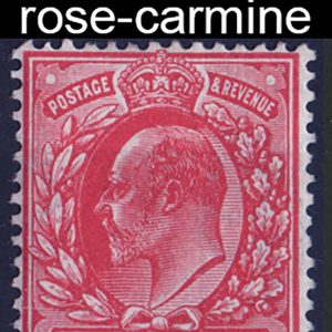 #491 GB 1911 1d rose-carmine perf 14 wmk inverted f mint