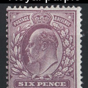 #498 GB 1911 6d royal purple f mint sg295 c£75