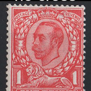 #511 GB 1911 1d die 2 wmk simple cypher no cross on crown variety f mint sg341a