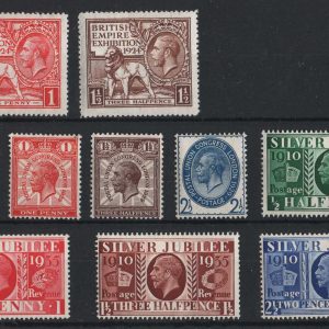 #576 GB 1924 Wembley, 1929 PUC, 1935 Silver Jubilee sets f mint sg430-431 +++