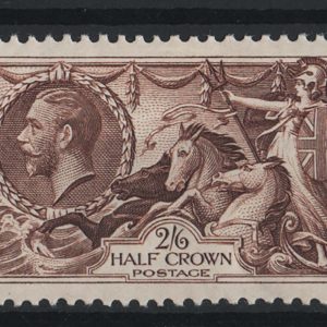 #588 GB 1934 Re-engraved 2/6d seahorse vf mint sg450