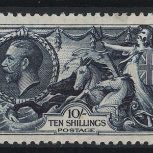 #590 GB 1934 Re-engraved 10s seahorse vf mint sg452