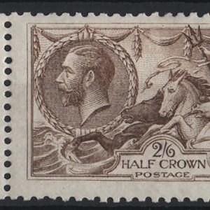 #562 GB 1918 Bradbury 2/6d olive-brown sg413a f mint marginal seahorse c£150