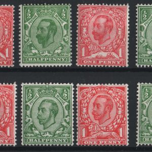 #506 GB 1911 Downey Heads basic set of 12 fresh m/mint sg321-350