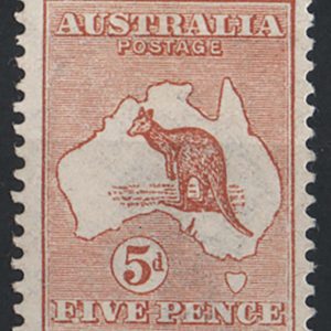 #016 Australia 1913 5d roo sg8 vf mint c£120