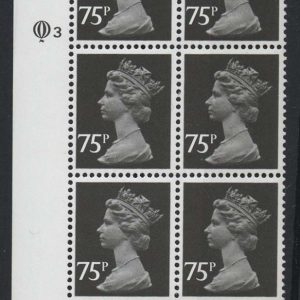 #769 GB Machin cyl blks 75p Questa PVA cyl Q3 um MCC£23