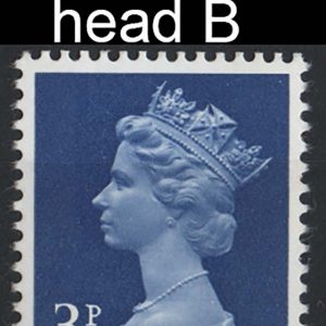 #660 GB 1971 Machin 3p FCP/GA 2B Head B ex horizontal coil um, superb perfs