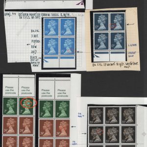 #743 GB Collections Machins: group of 6 minor cylinder varieties um