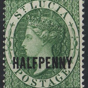 #961 St Lucia 1881 ½d green sg23 f mint very fresh c£85