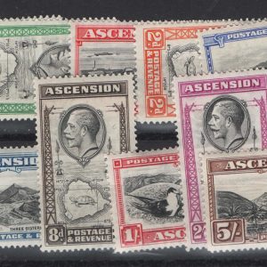 #013 Ascension 1934 Pictorial set of 10, ½d - 5s fine um sg21-30