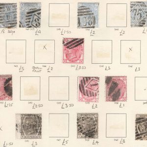 #357 GB 1873 Used range incl 2½d blue plates 17-20 sg142, 4d 3d, 3x 6d