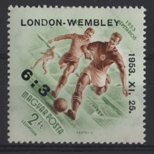 #806 Hungary 1953 Football 2fo London-Wembley overprint sg1333 fresh m/mint c£50
