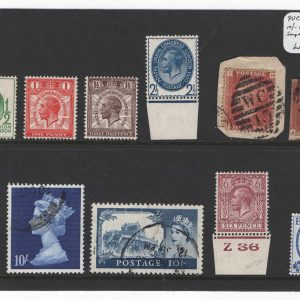 #742 GB Collections 1929 PUC set of 4 um, 1959 2nd DLR 10s used, 6d control Z36