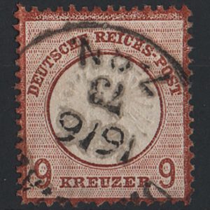#770 Germany 1872 9kr chestnut, well centred fu cds sg27 c£700