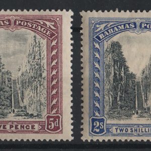 #030 Bahamas 1930 1d - 3s script wmk set of 4 vf mint sg126-130 c£75