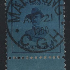 #109 Cape of Good Hope 1900 3d Baden Powell deep blue/blue 18.5mm vfu sg20