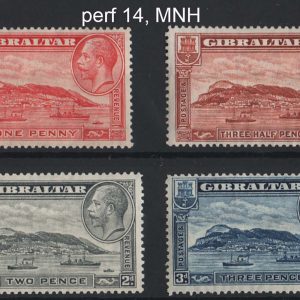 #794 Gibraltar 1931 Rock of Gibraltar pictorials perf 14 set um sg110-113