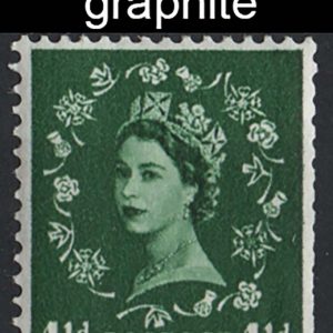 #620 GB 1958 Graphite 1½d crowns wmk upright um, trimmed one edge sg589 c£90