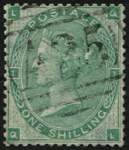 #875 Malta 1862 1s sg90 vfu, A25 MALTA well centred fine crisp upright strike