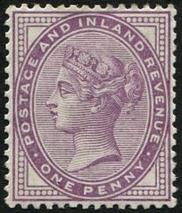 #393 GB 1881 1d lilac sg170 14 dots vf mint c£225