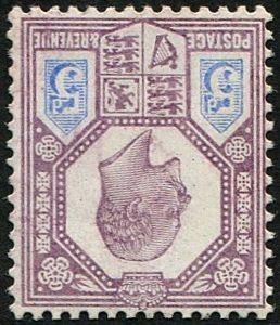 #471 GB 1902 5d sg242a WMK inverted um super fresh, very scarce variety