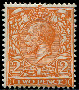 #573 GB 1924 2d sg421a NO WMK um, pristine fresh well centred