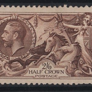 #597 GB 1934 Re-engraved 2/6d seahorse f mint, perfs as scan sg450